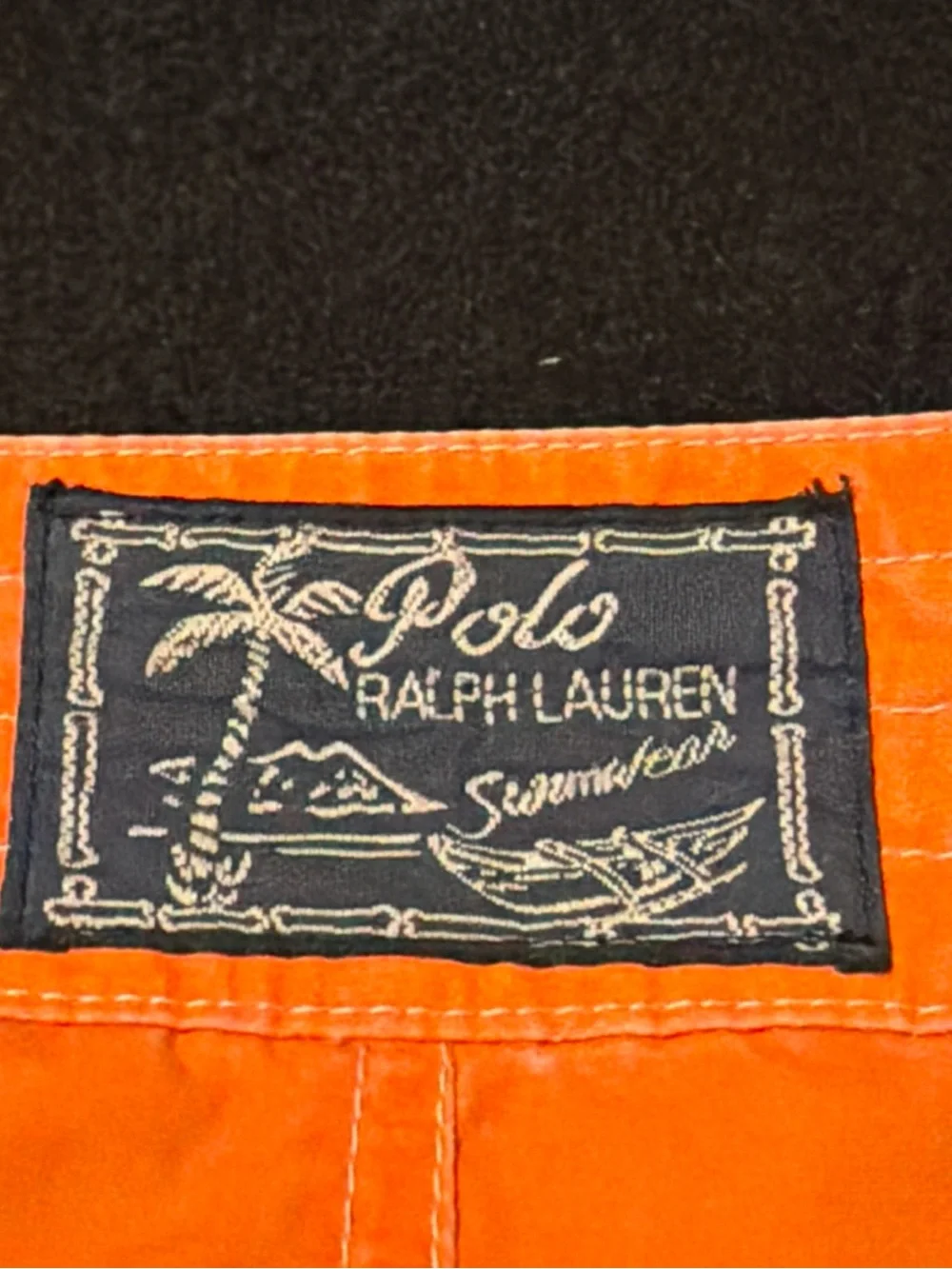 Men's Polo Ralph Lauren Blue‎ Stripped Swim Trunks Mens Size 38